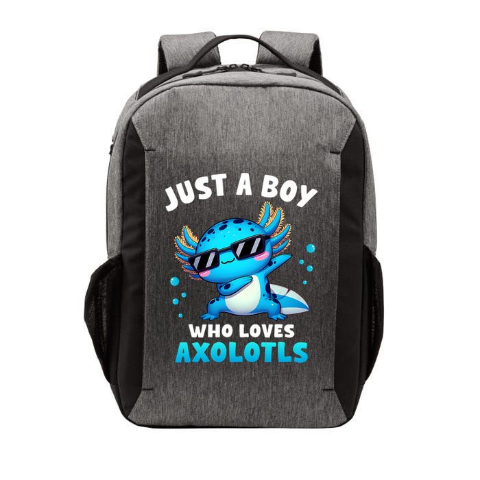Axolotl Kawaii Just A Boy Who Loves Axolotls Dabbing Axolotl Vector Backpack