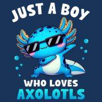 Axolotl Kawaii Just A Boy Who Loves Axolotls Dabbing Axolotl Infant Baby Jersey Bodysuit