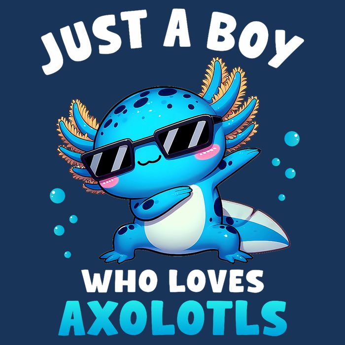Axolotl Kawaii Just A Boy Who Loves Axolotls Dabbing Axolotl Infant Baby Jersey Bodysuit
