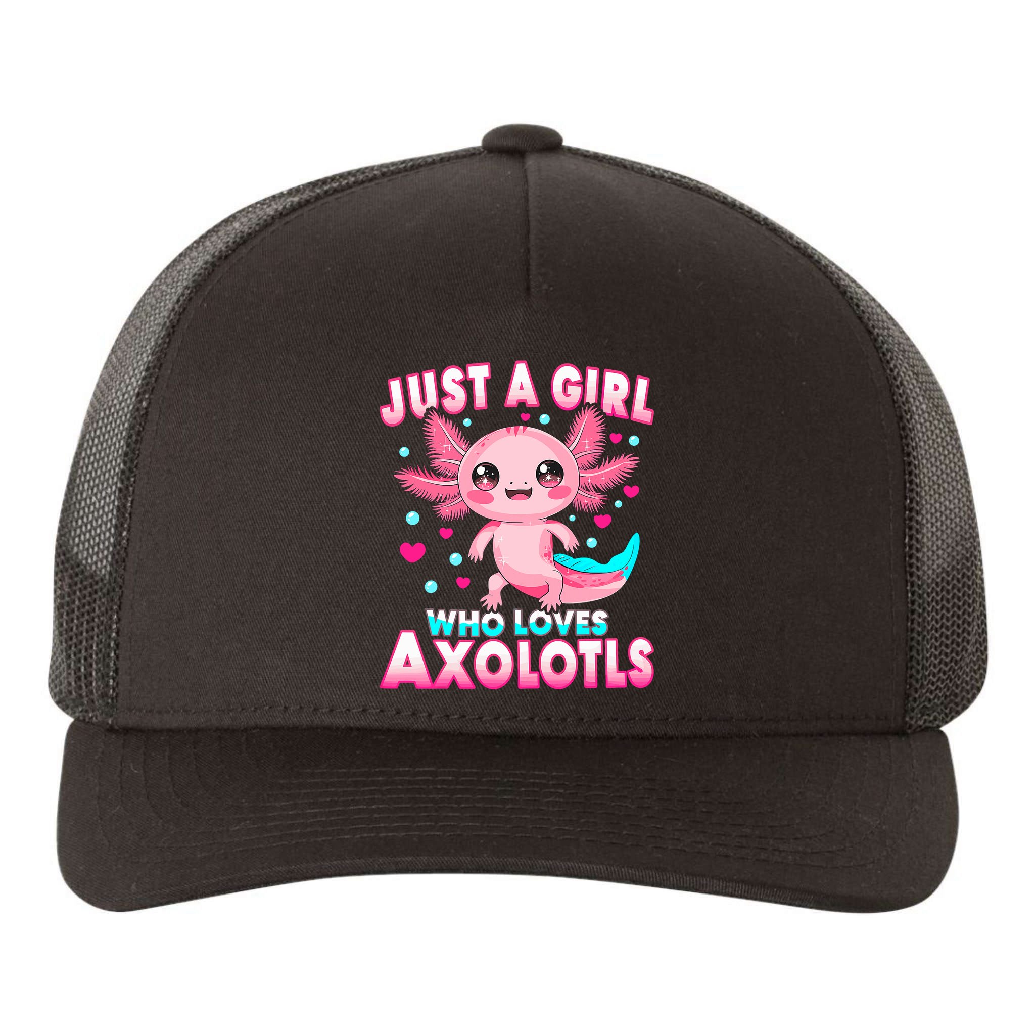 Axolotl Kawaii  Just A Girl Who Loves Axolotls Yupoong Adult 5-Panel Trucker Hat