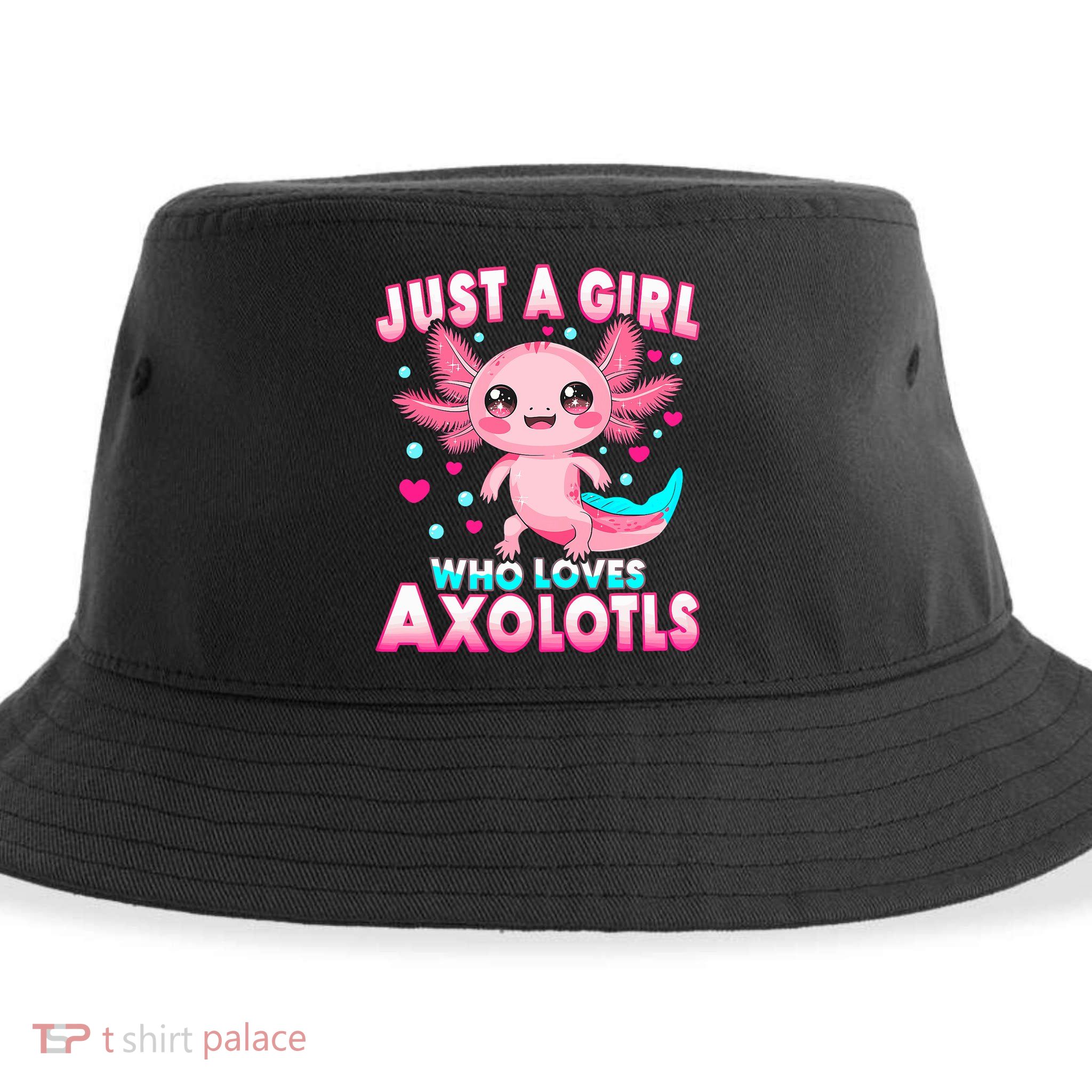 Axolotl Kawaii  Just A Girl Who Loves Axolotls Sustainable Bucket Hat