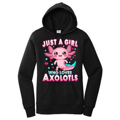Axolotl Kawaii  Just A Girl Who Loves Axolotls Women's Pullover Hoodie