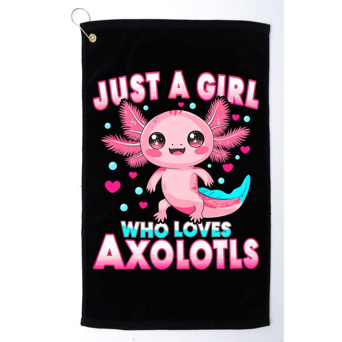 Axolotl Kawaii  Just A Girl Who Loves Axolotls Golf Towel