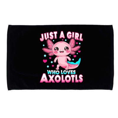 Axolotl Kawaii  Just A Girl Who Loves Axolotls Microfiber Hand Towel