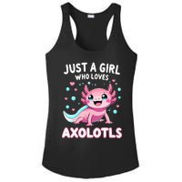 Axolotl Kawaii Just A Girl Who Loves Axolotls Ladies PosiCharge Competitor Racerback Tank