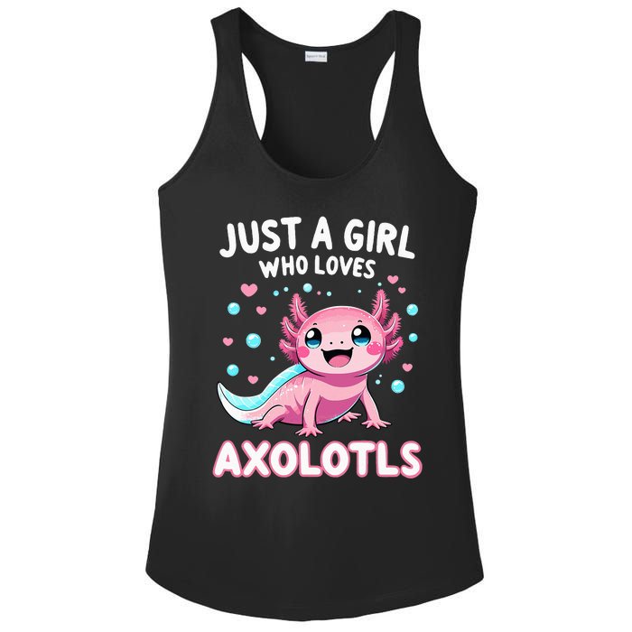 Axolotl Kawaii Just A Girl Who Loves Axolotls Ladies PosiCharge Competitor Racerback Tank