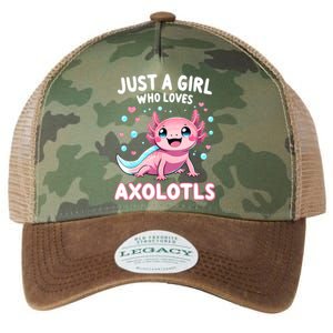 Axolotl Kawaii Just A Girl Who Loves Axolotls Legacy Tie Dye Trucker Hat