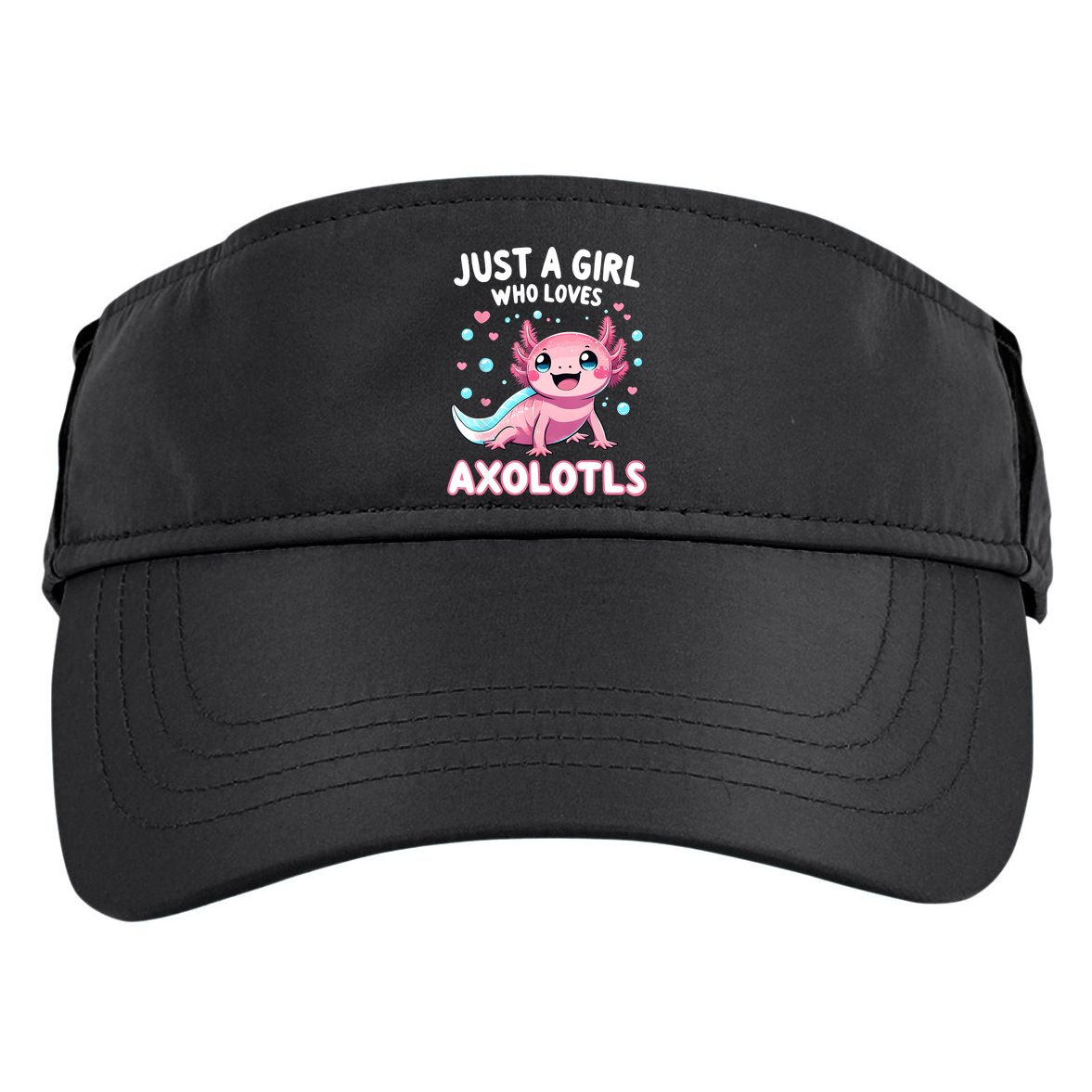 Axolotl Kawaii Just A Girl Who Loves Axolotls Adult Drive Performance Visor