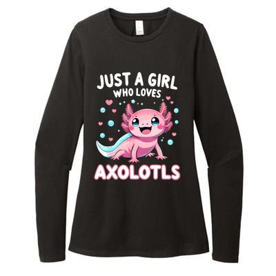 Axolotl Kawaii Just A Girl Who Loves Axolotls Womens CVC Long Sleeve Shirt