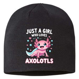 Axolotl Kawaii Just A Girl Who Loves Axolotls Sustainable Beanie