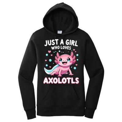 Axolotl Kawaii Just A Girl Who Loves Axolotls Women's Pullover Hoodie