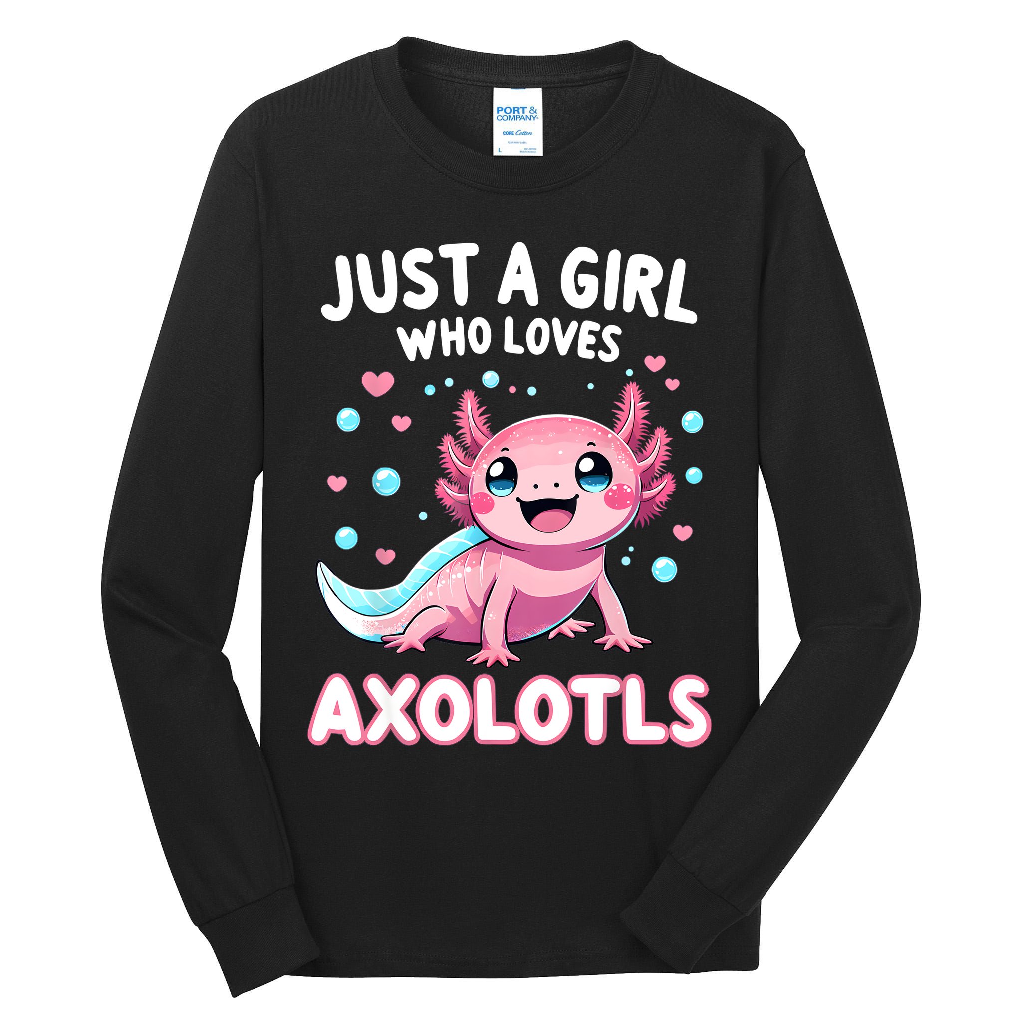 Axolotl Kawaii Just A Girl Who Loves Axolotls Tall Long Sleeve T-Shirt