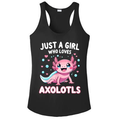 Axolotl Kawaii Just A Girl Who Loves Axolotls Ladies PosiCharge Competitor Racerback Tank