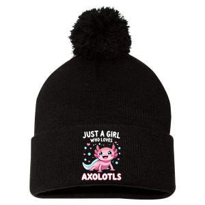 Axolotl Kawaii Just A Girl Who Loves Axolotls Pom Pom 12in Knit Beanie