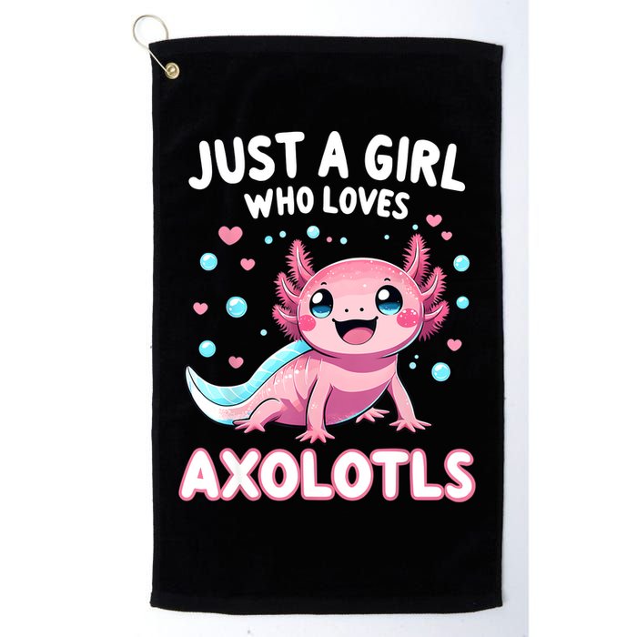 Axolotl Kawaii Just A Girl Who Loves Axolotls Golf Towel
