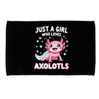 Axolotl Kawaii Just A Girl Who Loves Axolotls Microfiber Hand Towel