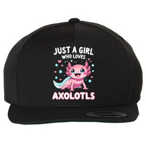 Axolotl Kawaii Just A Girl Who Loves Axolotls Wool Snapback Cap