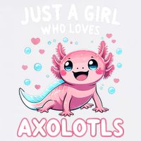 Axolotl Kawaii Just A Girl Who Loves Axolotls Garment-Dyed Sweatshirt