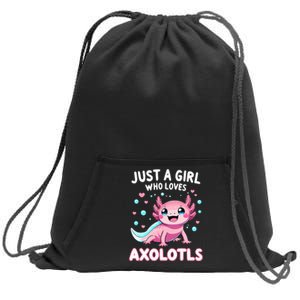 Axolotl Kawaii Just A Girl Who Loves Axolotls Sweatshirt Cinch Pack Bag