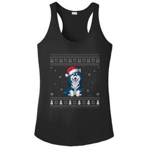 Alaskan Klee Kai Dog Loversanta Ugly Xmas Sweater Ladies PosiCharge Competitor Racerback Tank