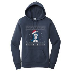 Alaskan Klee Kai Dog Loversanta Ugly Xmas Sweater Women's Pullover Hoodie