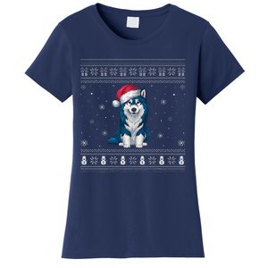 Alaskan Klee Kai Dog Loversanta Ugly Xmas Sweater Women's T-Shirt