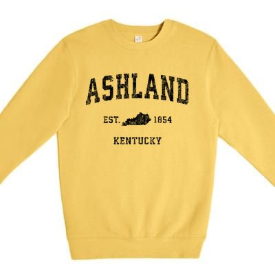 Ashland Kentucky Ky Vintage Sports Premium Crewneck Sweatshirt