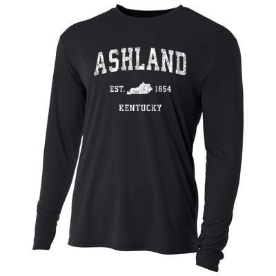 Ashland Kentucky Ky Vintage Sports Cooling Performance Long Sleeve Crew