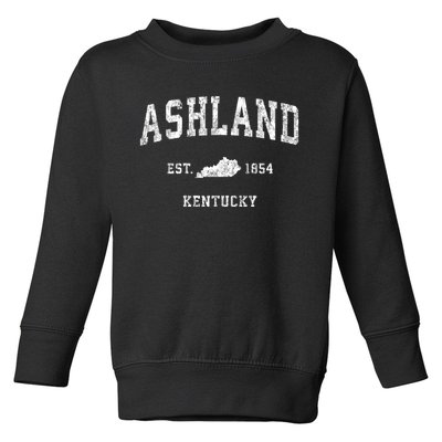 Ashland Kentucky Ky Vintage Sports Toddler Sweatshirt