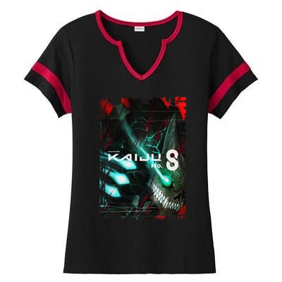 Aesthetic Kaiju No 8 Anime Vintage Gift Ladies Halftime Notch Neck Tee