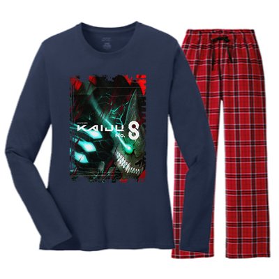 Aesthetic Kaiju No 8 Anime Vintage Gift Women's Long Sleeve Flannel Pajama Set 