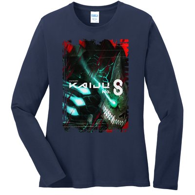 Aesthetic Kaiju No 8 Anime Vintage Gift Ladies Long Sleeve Shirt