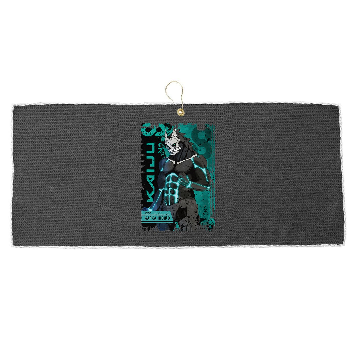Aesthetic Kaiju No 8 Anime Team 3 Vintage Large Microfiber Waffle Golf Towel