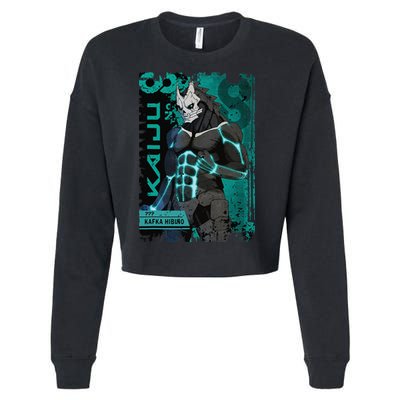 Aesthetic Kaiju No 8 Anime Team 3 Vintage Cropped Pullover Crew