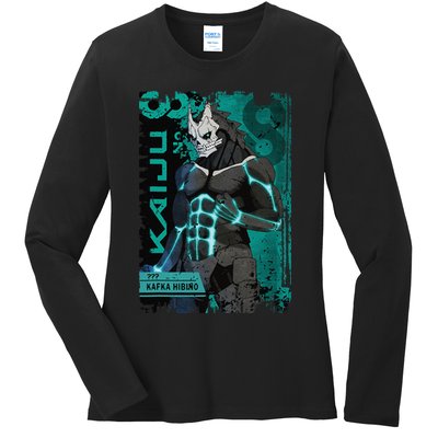 Aesthetic Kaiju No 8 Anime Team 3 Vintage Ladies Long Sleeve Shirt