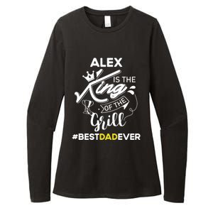 Alex King Of The Grill Best Dad Ever Fathers Day Gift Womens CVC Long Sleeve Shirt