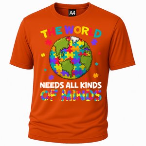 All Kinds Of Minds Autism Awareness Earth Day Autistic Gift Cooling Performance Crew T-Shirt