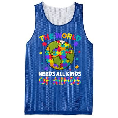 All Kinds Of Minds Autism Awareness Earth Day Autistic Gift Mesh Reversible Basketball Jersey Tank