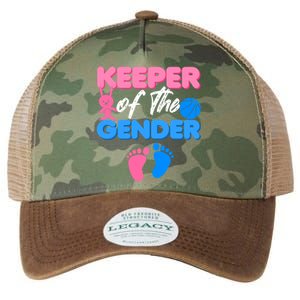 Announcet Keeper Of Gender Reveal Party Idea Baby Funny Gift Legacy Tie Dye Trucker Hat