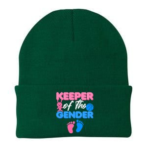 Announcet Keeper Of Gender Reveal Party Idea Baby Funny Gift Knit Cap Winter Beanie