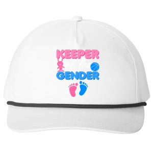 Announcet Keeper Of Gender Reveal Party Idea Baby Funny Gift Snapback Five-Panel Rope Hat