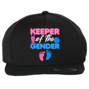 Announcet Keeper Of Gender Reveal Party Idea Baby Funny Gift Wool Snapback Cap