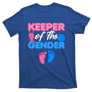 Announcet Keeper Of Gender Reveal Party Idea Baby Funny Gift T-Shirt