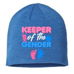 Announcet Keeper Of Gender Reveal Party Idea Baby Funny Gift Sustainable Beanie