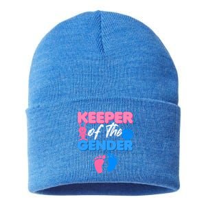 Announcet Keeper Of Gender Reveal Party Idea Baby Funny Gift Sustainable Knit Beanie