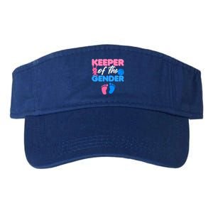 Announcet Keeper Of Gender Reveal Party Idea Baby Funny Gift Valucap Bio-Washed Visor