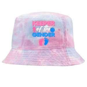 Announcet Keeper Of Gender Reveal Party Idea Baby Funny Gift Tie-Dyed Bucket Hat