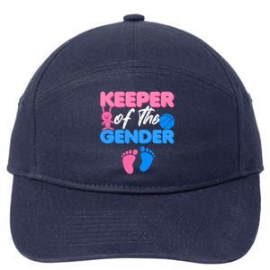 Announcet Keeper Of Gender Reveal Party Idea Baby Funny Gift 7-Panel Snapback Hat