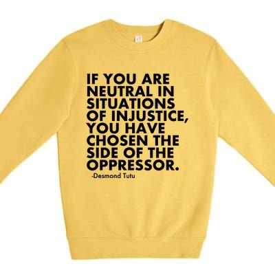 Activist Kindness Political Equality Hu Rights Unity Gift Premium Crewneck Sweatshirt