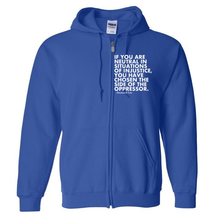 Activist Kindness Political Equality Hu Rights Unity Gift Full Zip Hoodie